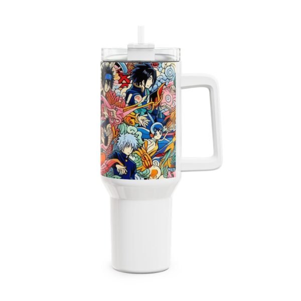 Stanley Comics Themed Tumbler | Geek and Anime Fans Drinkware | Colorful Cartoon Tumbler - Image 4