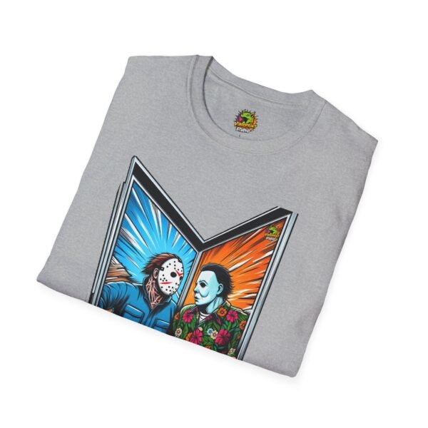 Funny Michael Myers Shirt | Jason Voorhees and Michael Halloween Tee - Image 12