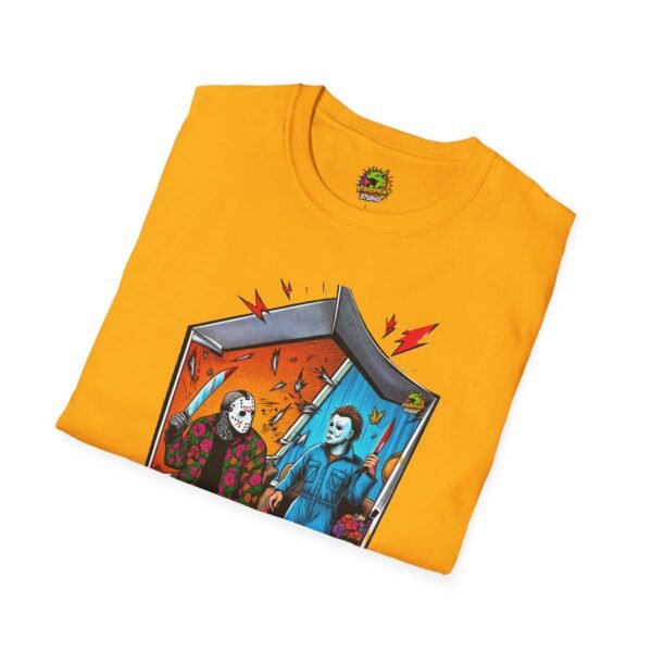 Michael Myers Shirt | Jason Voorhees Funny Picnic Halloween Tee - Image 16