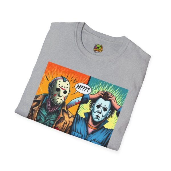 Jason Voorhees & Michael Myers Shirt | Funny Halloween Picnic Tee - Image 12