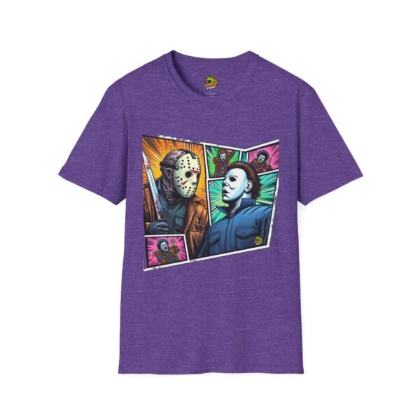 Jason Voorhees & Michael Myers Shirt | Funny Vintage Halloween Tee - Image 53