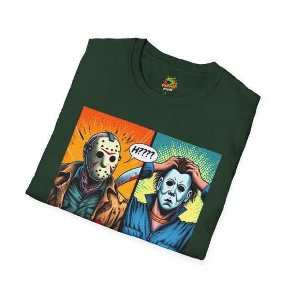 Jason Voorhees & Michael Myers Shirt | Funny Halloween Picnic Tee - Image 32
