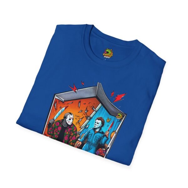 Michael Myers Shirt | Jason Voorhees Funny Picnic Halloween Tee - Image 44