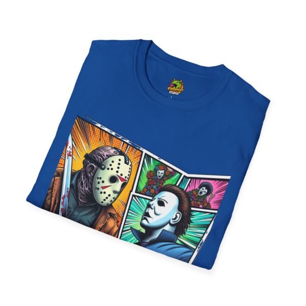 Jason Voorhees & Michael Myers Shirt | Funny Vintage Halloween Tee - Image 44