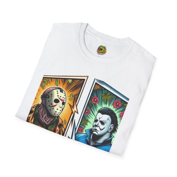 Michael Myers Shirt | Jason Voorhees Funny Vintage Horror Tee - Image 4