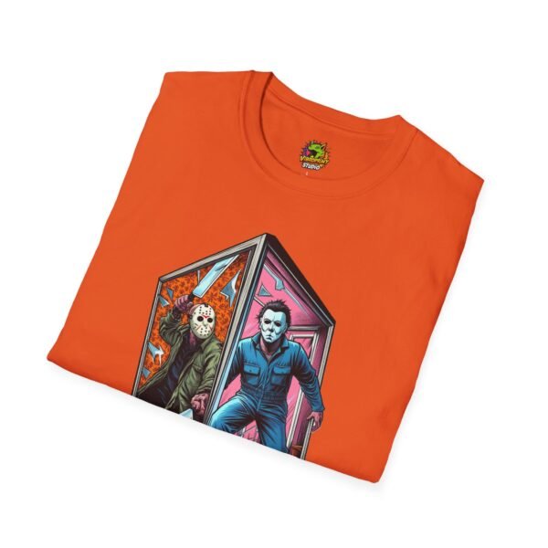 Jason & Michael Myers Funny Halloween Shirt | Vintage Horror Tee - Image 20