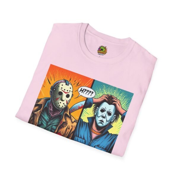 Jason Voorhees & Michael Myers Shirt | Funny Halloween Picnic Tee - Image 60