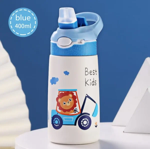 Classic Style 400ML Children Water Bottle Kids Thermos Mug Duck Billed Straw 316 Stainless Steel Vacuum Flasks Tumbler Cup - Image 7