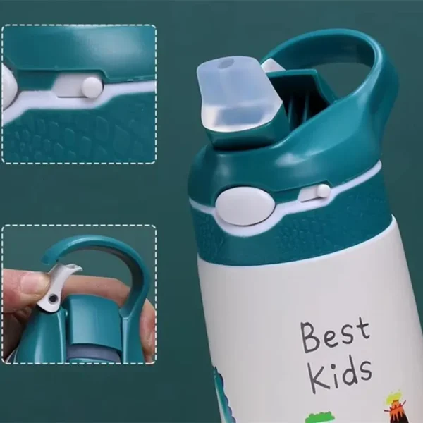 Classic Style 400ML Children Water Bottle Kids Thermos Mug Duck Billed Straw 316 Stainless Steel Vacuum Flasks Tumbler Cup - Image 6