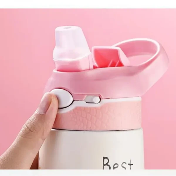 Classic Style 400ML Children Water Bottle Kids Thermos Mug Duck Billed Straw 316 Stainless Steel Vacuum Flasks Tumbler Cup - Image 4