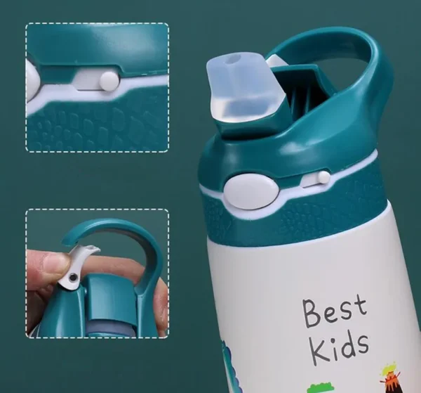 Classic Style 400ML Children Water Bottle Kids Thermos Mug Duck Billed Straw 316 Stainless Steel Vacuum Flasks Tumbler Cup - Image 16