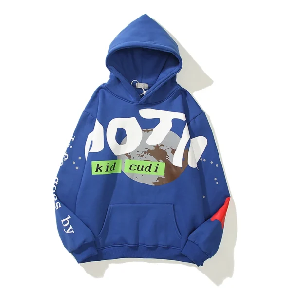 Retro Kanye-inspired foam fleece hoodie