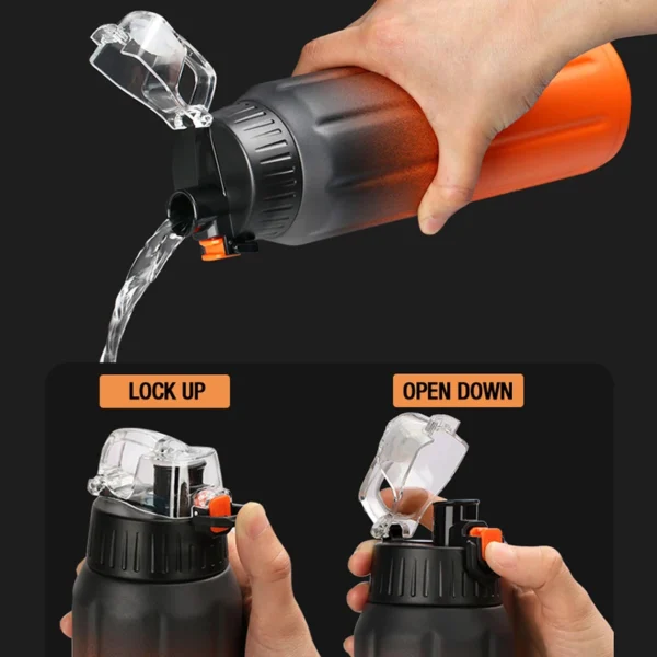 FEIJIAN 600ml stainless steel vacuum insulated water bottle.