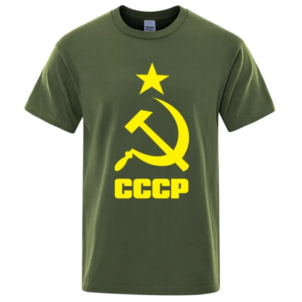 Retro USSR CCCP t-shirt for men