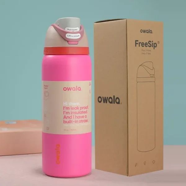 Owala Free Sip Insulated Stainless Steel Water Bottle - 24oz/32oz