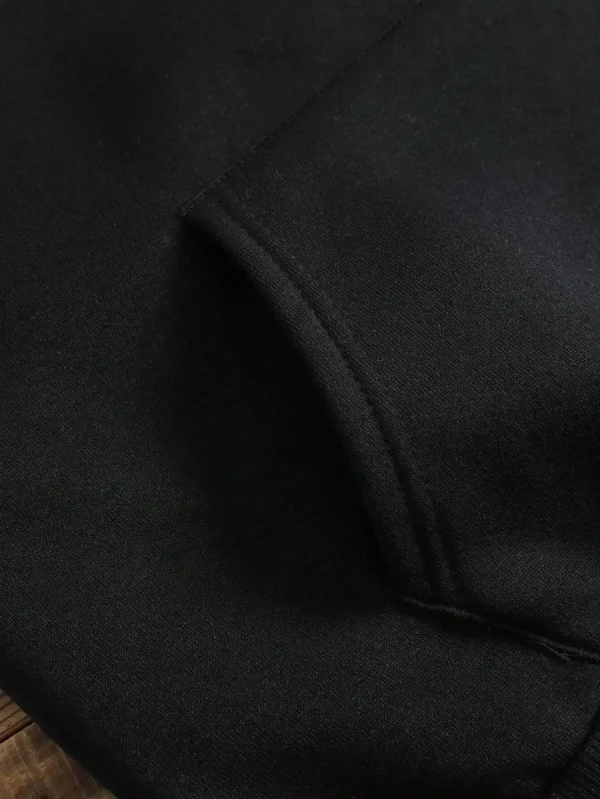 Men's "Everything Will Be Okay" Fleece Hoodie - Oversized Winter Streetwear