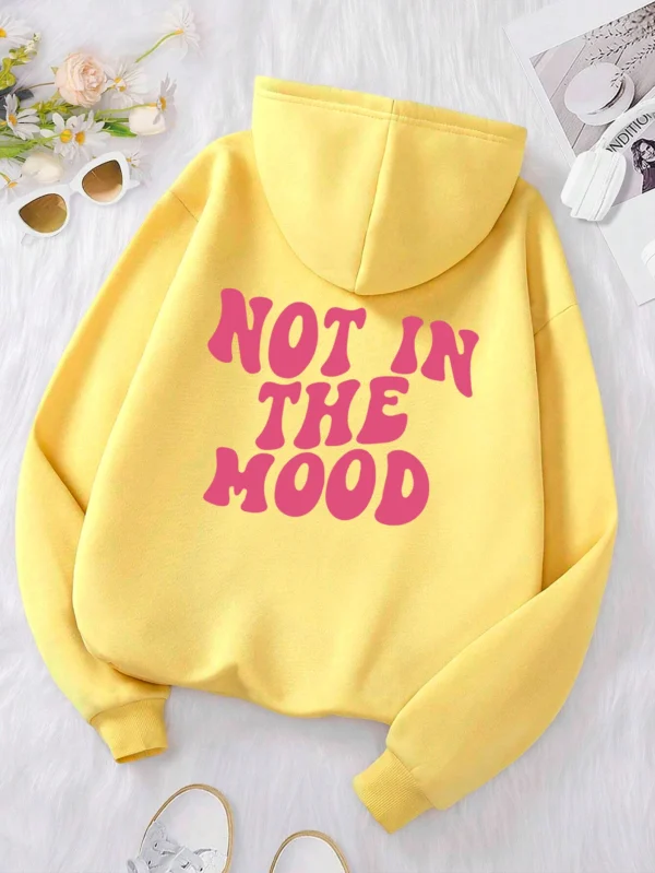 Not in the Mood" Men's Autumn Winter Hoodie