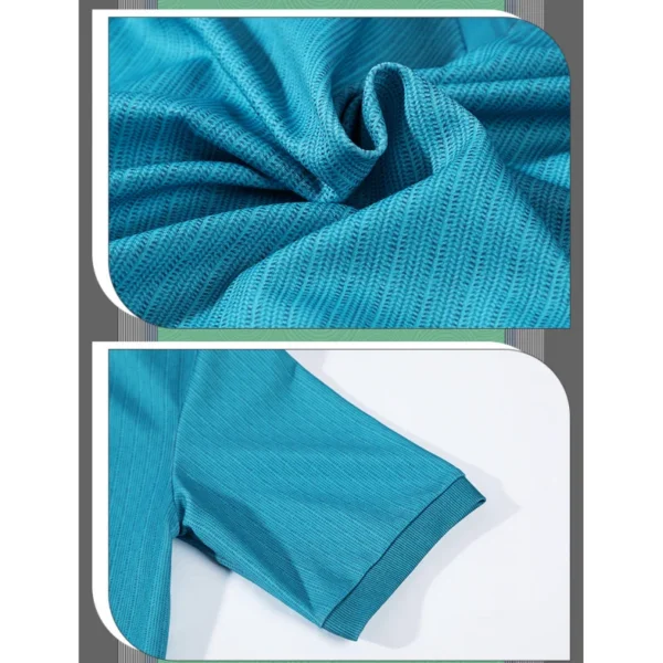 Steve Minecraft cosplay costume set featuring blue pixel-style t-shirt and matching pants displayed on mannequin or model.