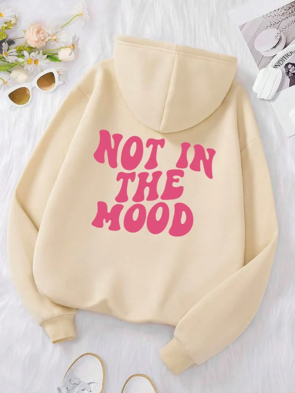 Not in the Mood" Men's Autumn Winter Hoodie