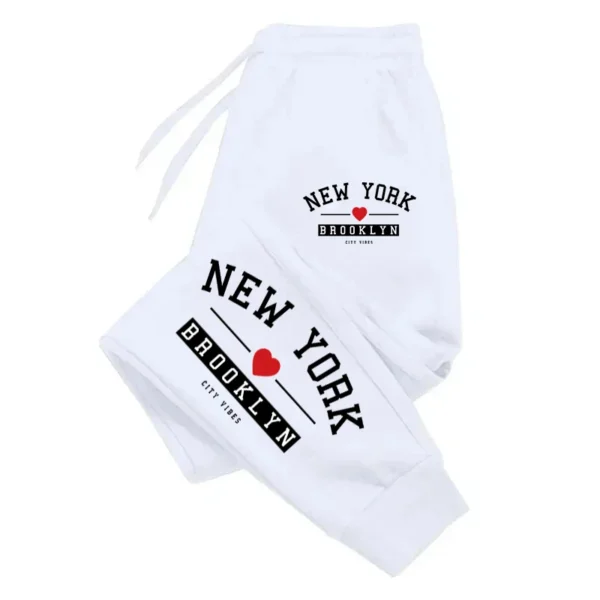 Brooklyn Print Baggy Sweatpants for Men & Women