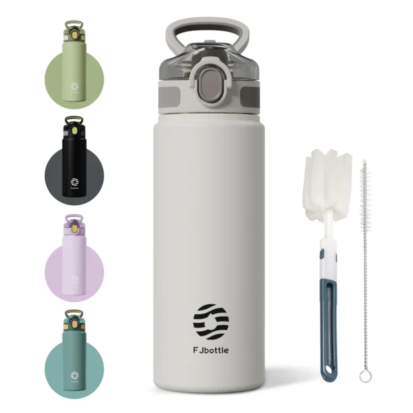 FEIJIAN Insulated Water Bottle with straw