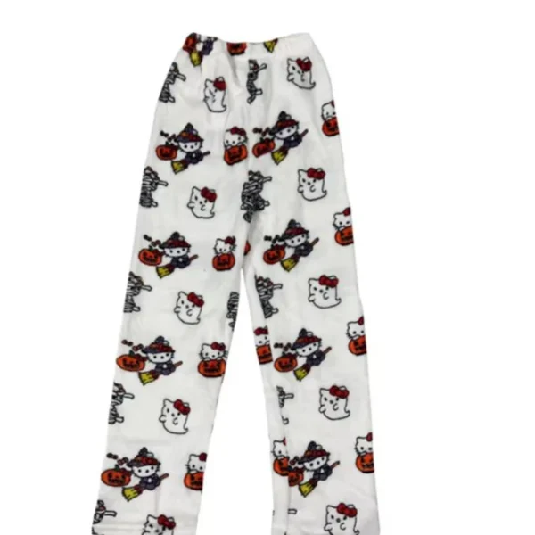 pink] with character graphics - cozy winter sleepwear for women.