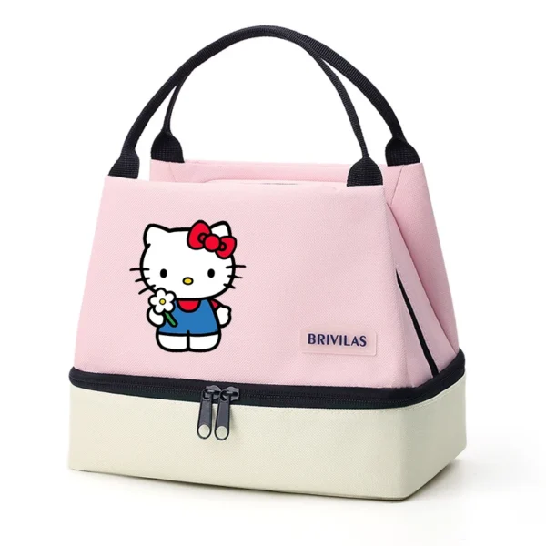 portable cooler tote made of Oxford cloth for school or office use.