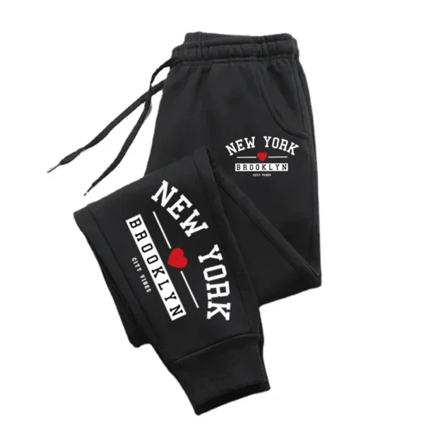 Brooklyn Print Baggy Sweatpants for Men & Women