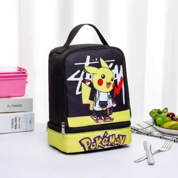 showing Pikachu graphic. Pokemon kids lunch box.