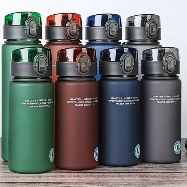 [Brand Name] BPA-Free Leak-Proof Sports Water Bottle available in 400ml and 560ml sizes.