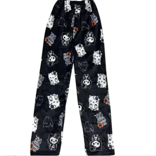pink] with character graphics - cozy winter sleepwear for women.