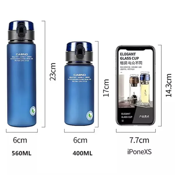 BPA-free leakproof sports water bottle