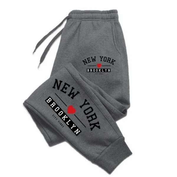 Brooklyn Print Baggy Sweatpants for Men & Women