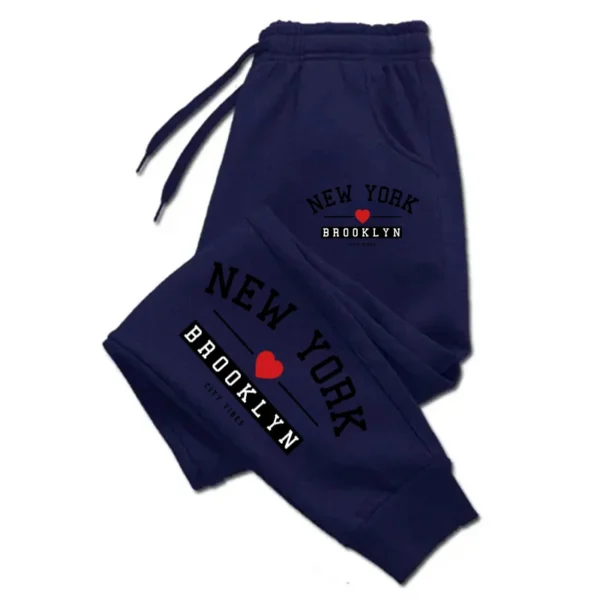 Brooklyn Print Baggy Sweatpants for Men & Women