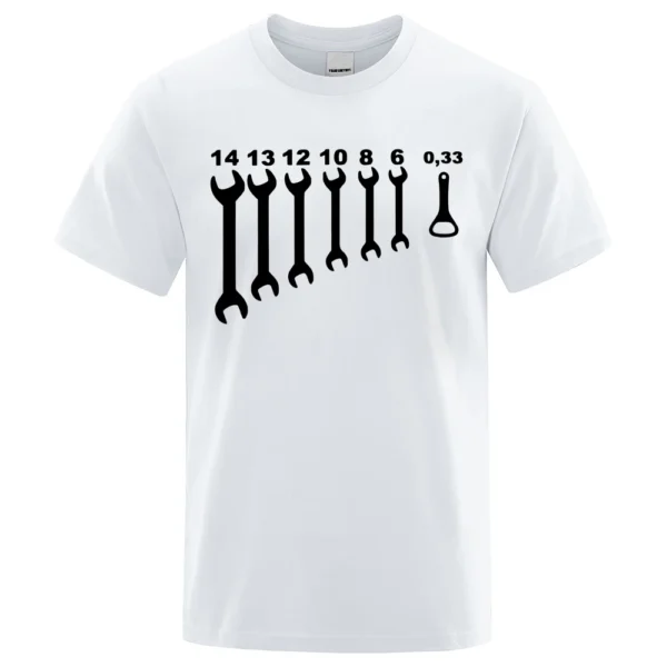 cotton short sleeve tee for engineers and car guys.