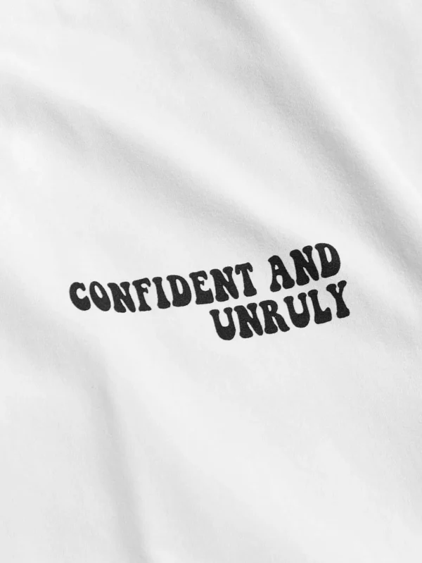 Unruly Attitude Men's Breathable Cotton T-Shirt - Loose Fit