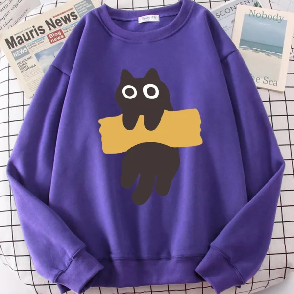Cute Cat Print Hoodie for men and women