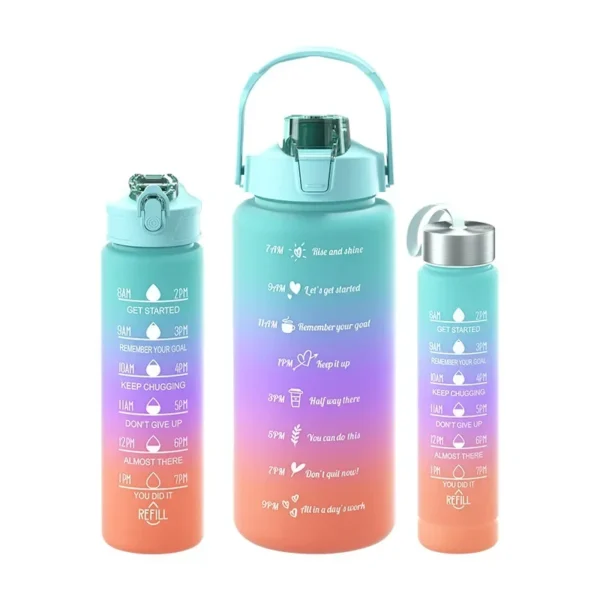 2 Liter Motivational Water Bottle with Time Marker