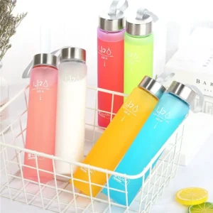 280ml frosted plastic water bottle