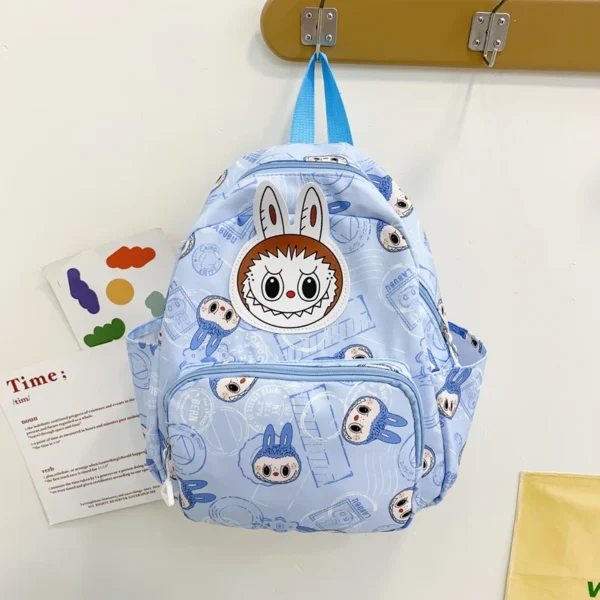 MINISO Labubu preppy style cartoon backpack made of lightweight