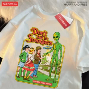 Don't Talk To Strangers graphic t-shirt