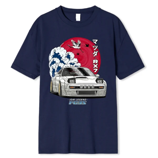 Think Like a Proton Stay Positive science t-shirt on a model.