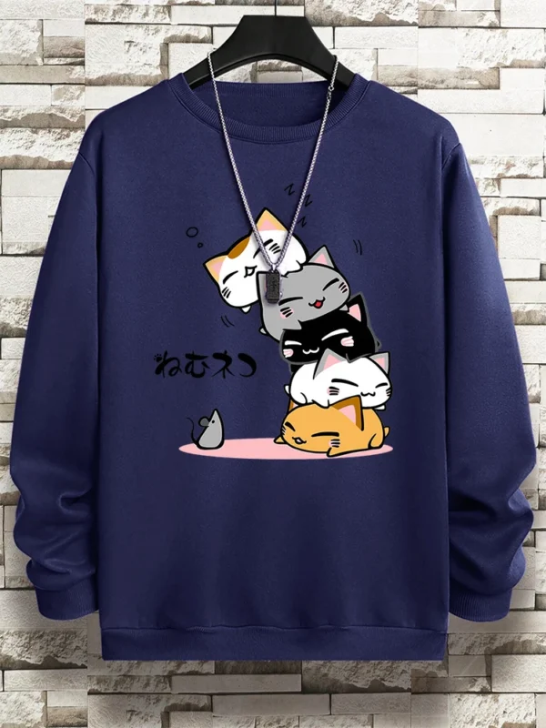 Men's Stacked Cats Hoodie