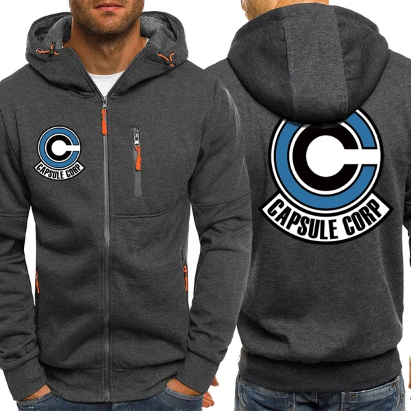 Japanese Anime Letter C Logo Zip Up Hoodie