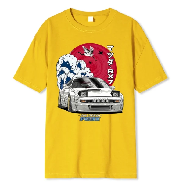 Think Like a Proton Stay Positive science t-shirt on a model.