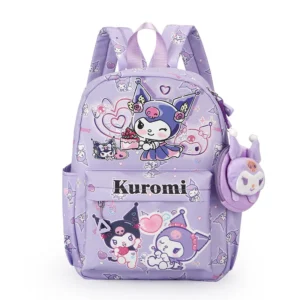 MINISO backpack displaying Kuromi and Cinnamoroll print