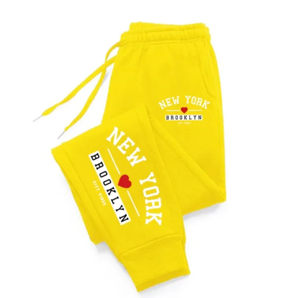 Brooklyn Print Baggy Sweatpants for Men & Women