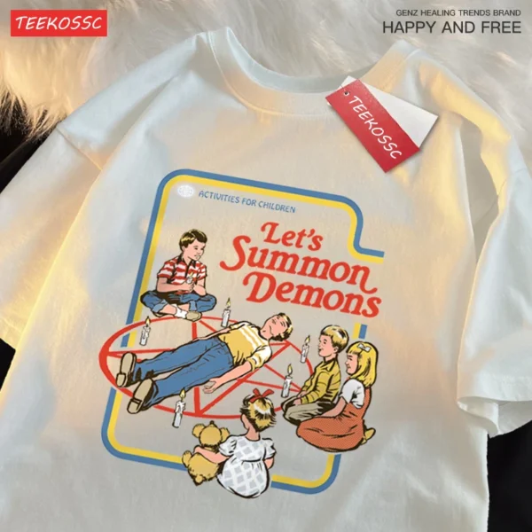 Black "Summon Demons Master" graphic t-shirt