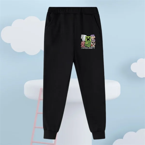 Kids Minecraft zipper hoodie sweatshirt with colourful cartoon print design
