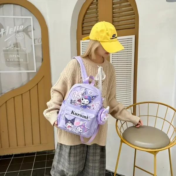 shown with the included matching coin purse attached.